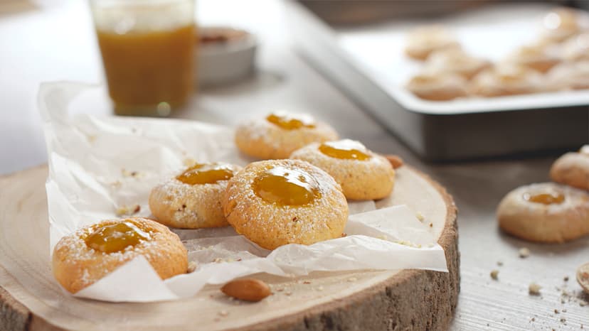 Galletas con mermelada