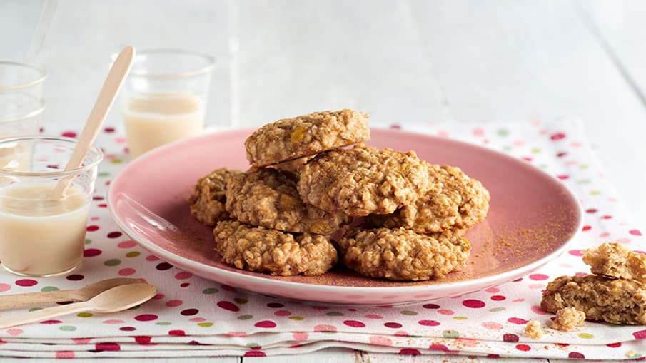 Galletas de avena con plátano