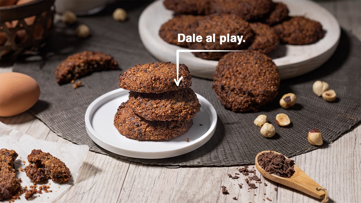 Galletas sin gluten con bebida de coco