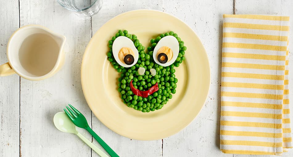 Guisantes con huevo