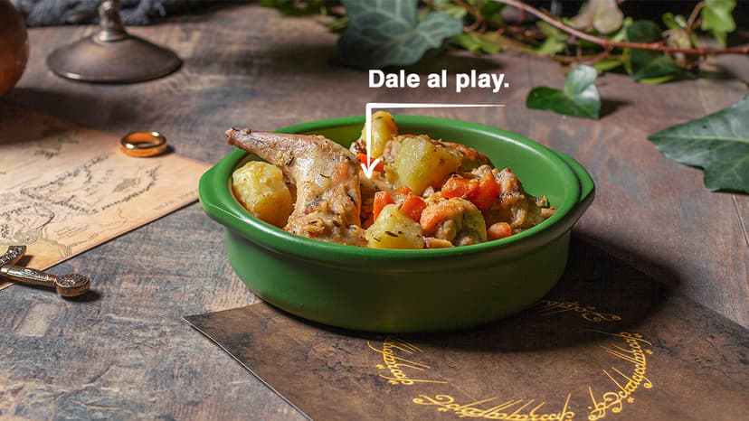 Guiso de conejo de El Señor de los Anillos