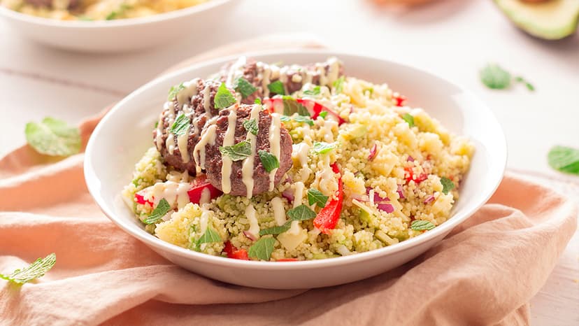 Hamburguesas con cuscús