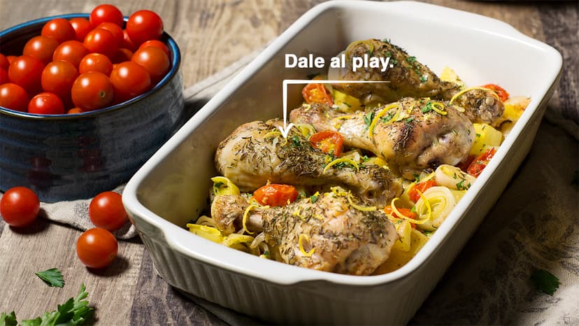 Jamoncitos de pollo al horno