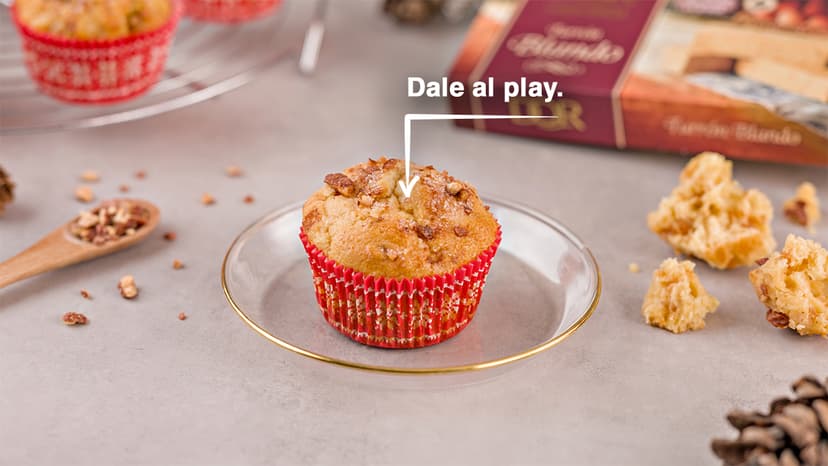 Magdalenas de turrón