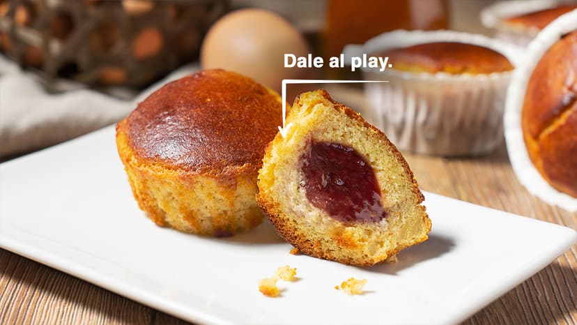 Magdalenas de yogur de vainilla