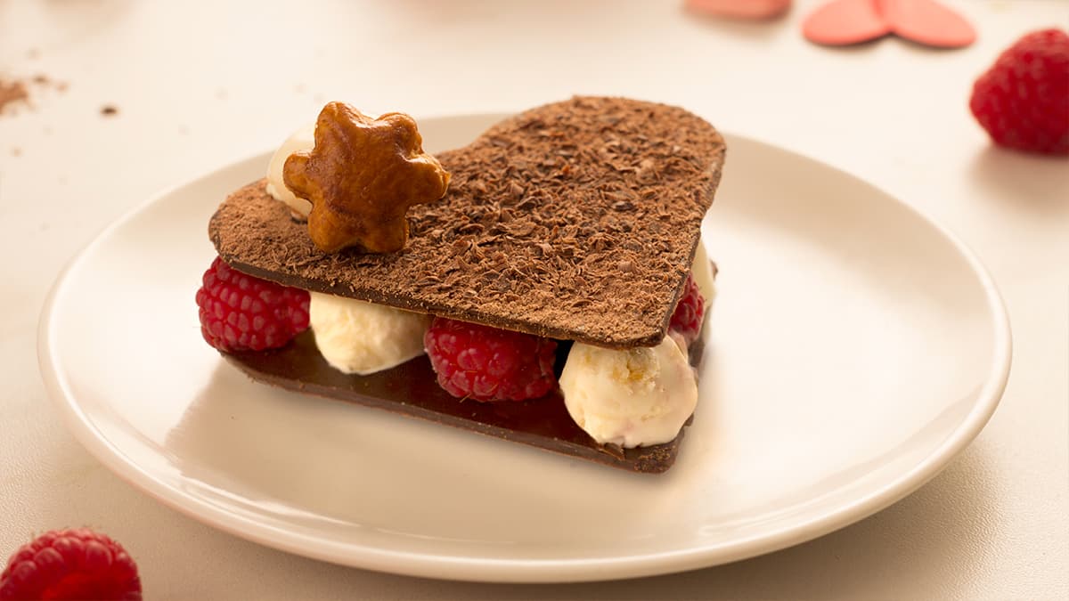 Milhojas de chocolate