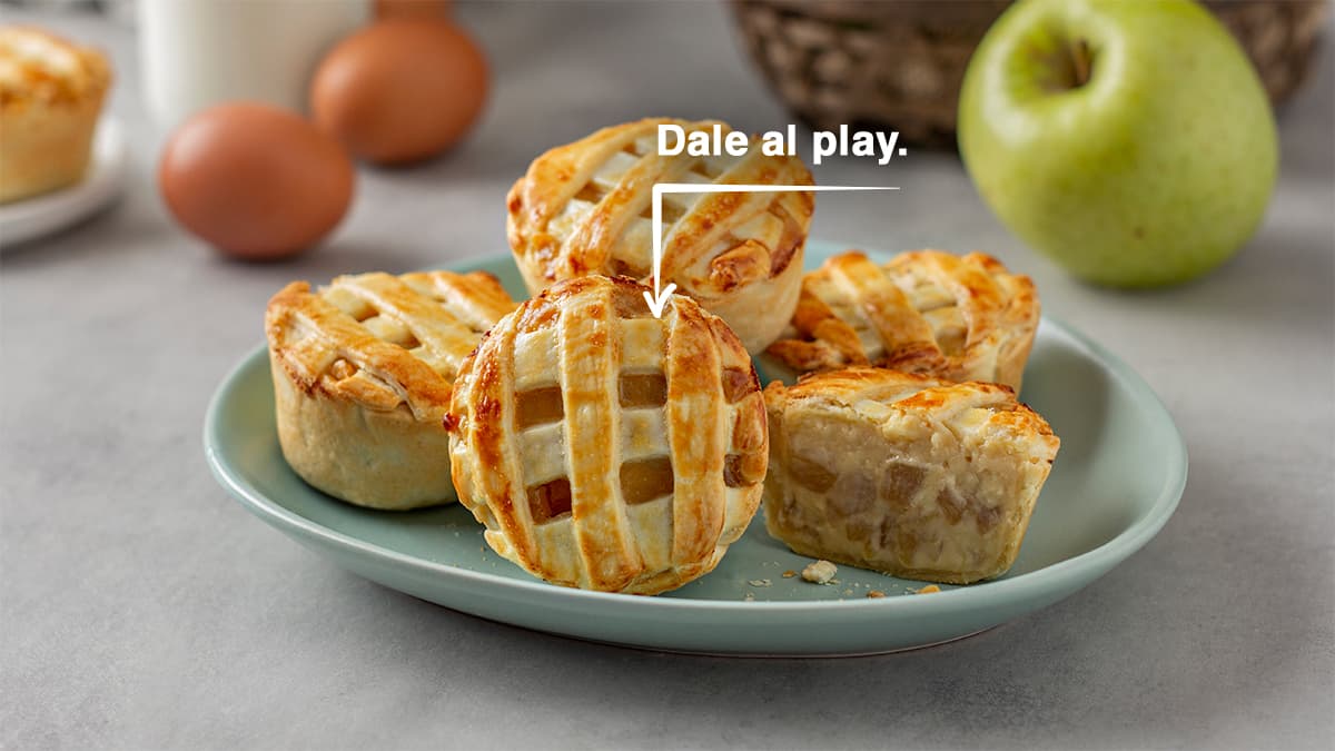 Mini tartaletas de manzana