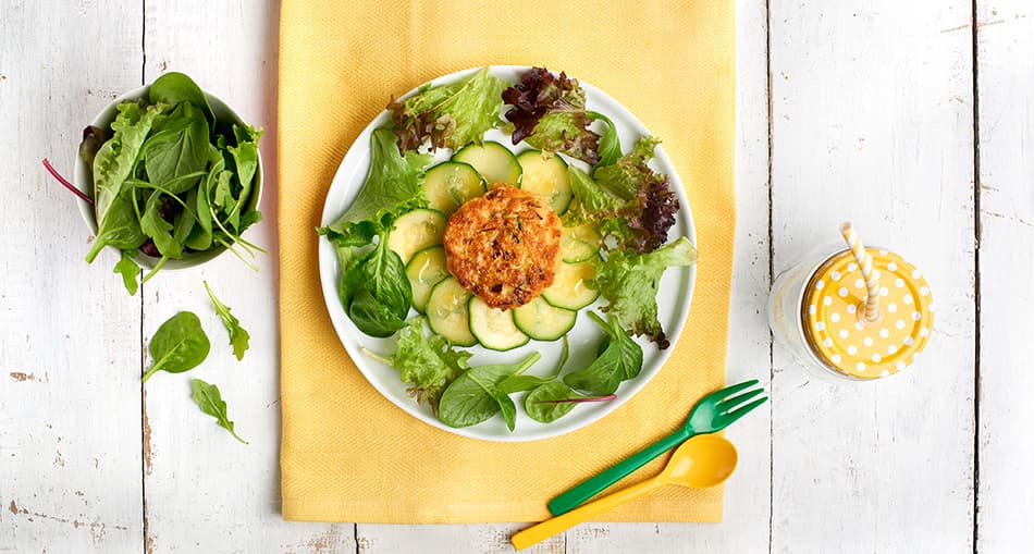 Minihamburguesas de salmón