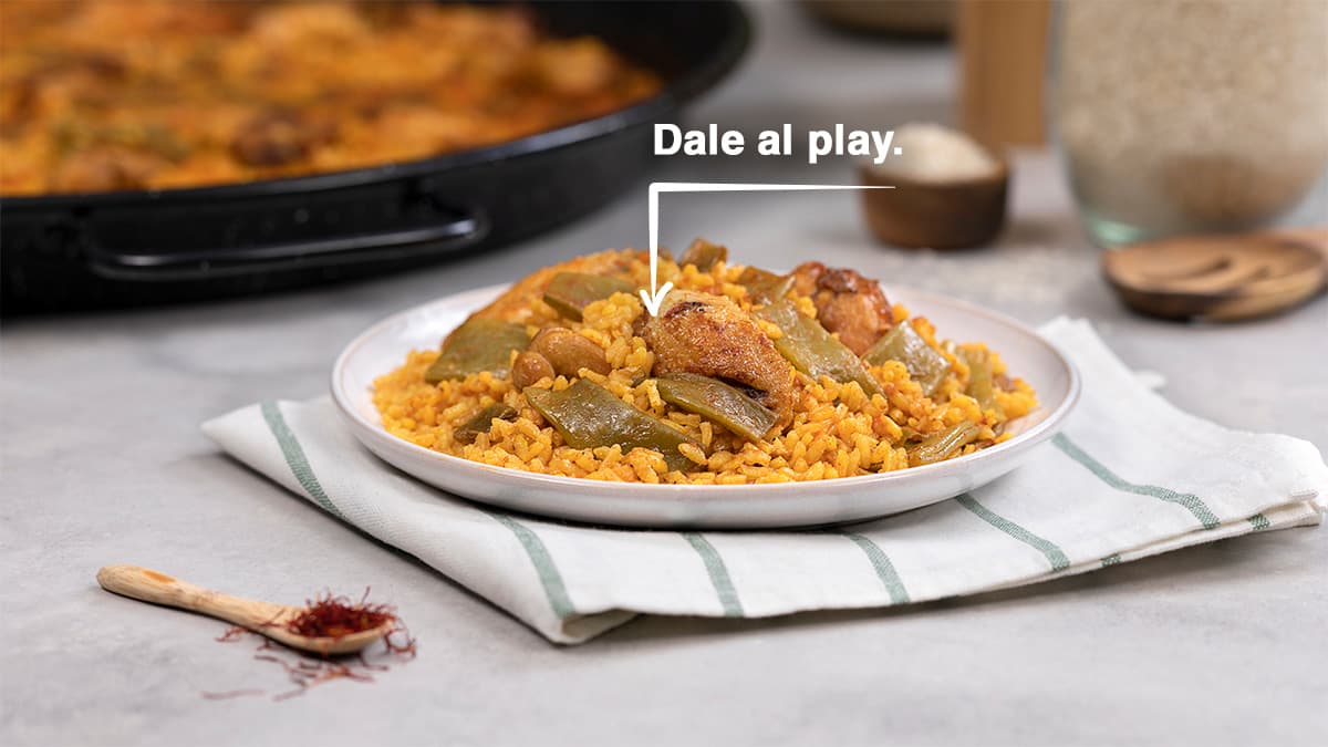 Paella de pollo