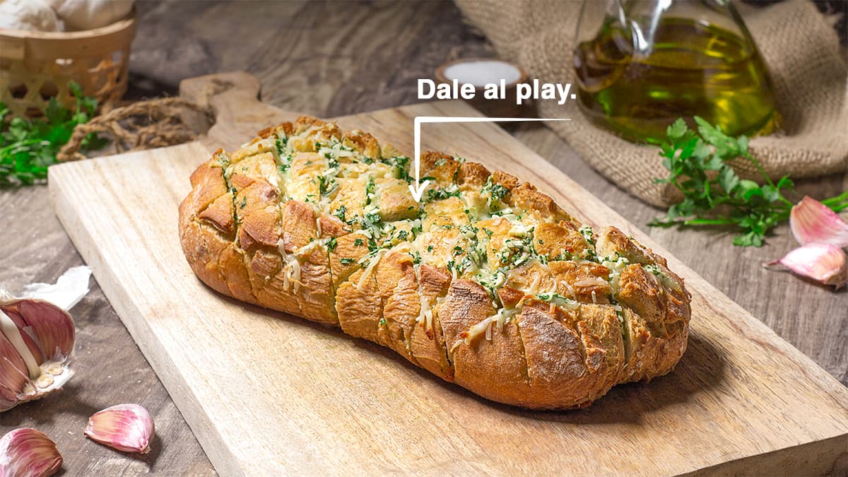 Pan de ajo y queso