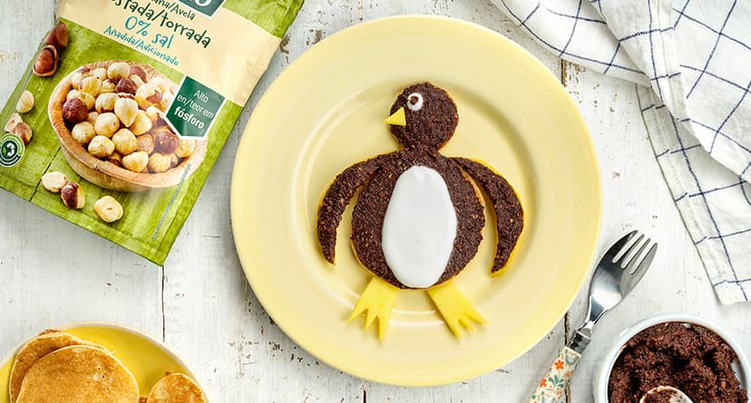 Pancakes de manzana asada