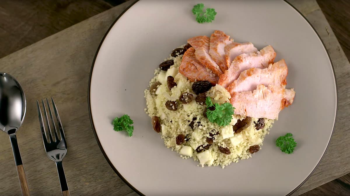 Pechugas de pavo con cuscús