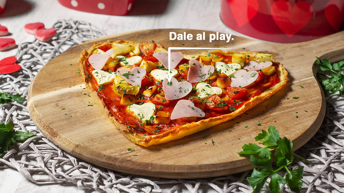 Pizza corazón