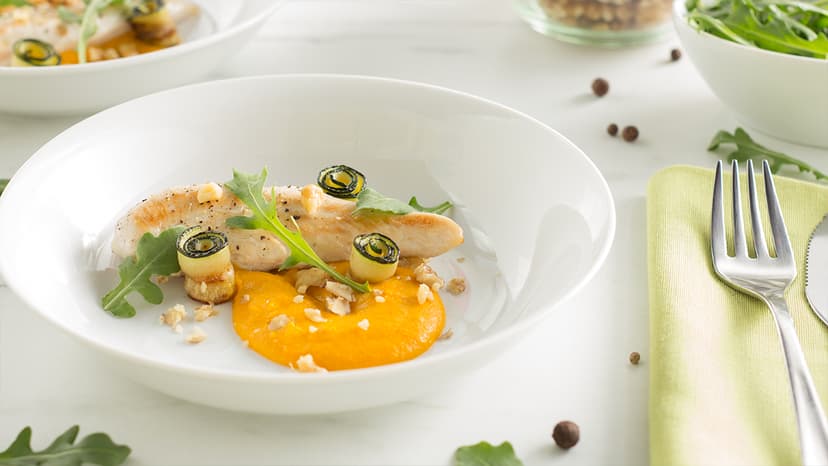 Pollo en salsa de naranja