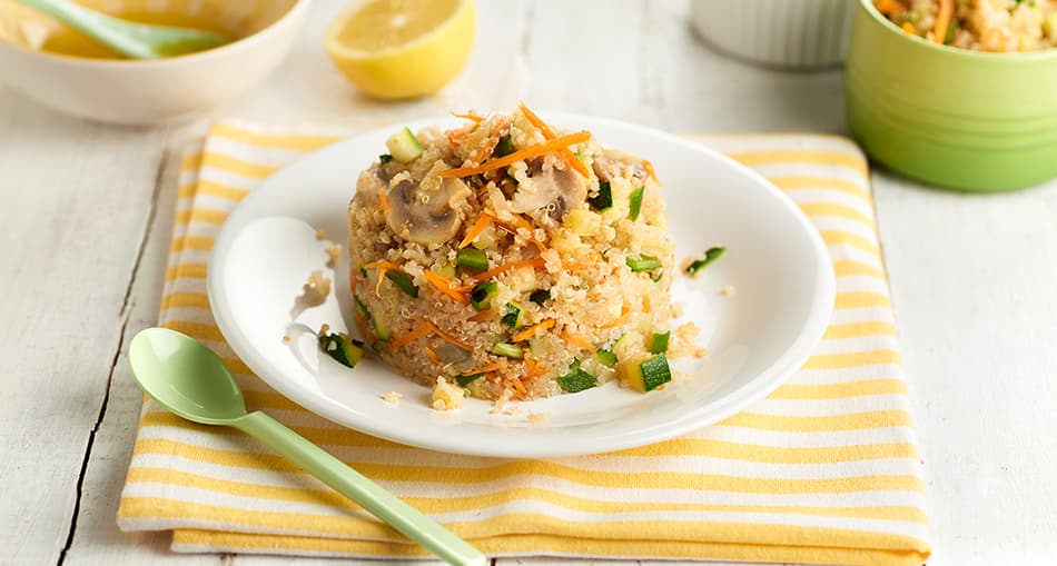 Quinoa fría con verduras