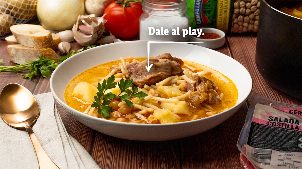 Receta de rancho canario