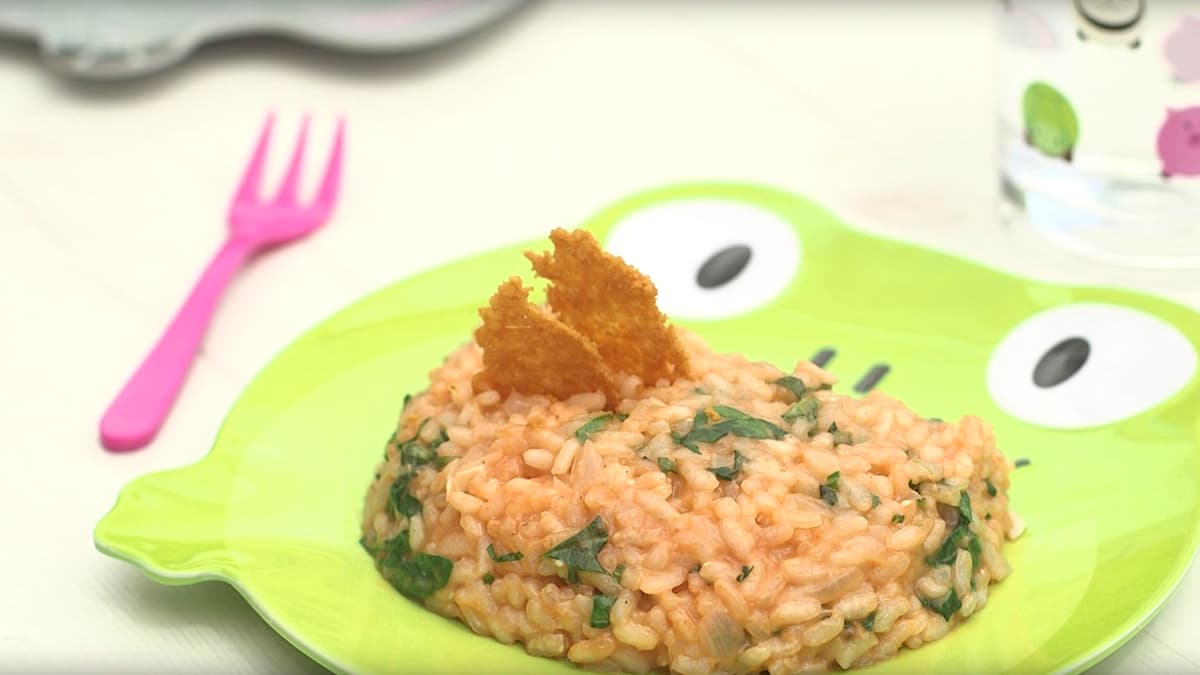 Risotto de tomate y mozzarella