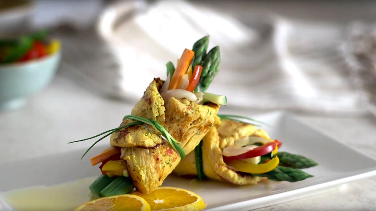 Rollitos de pechuga de pollo