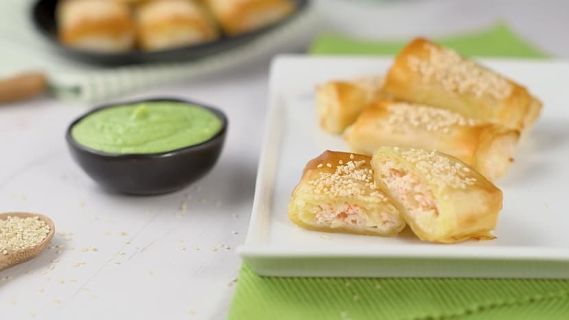 Rollitos de surimi