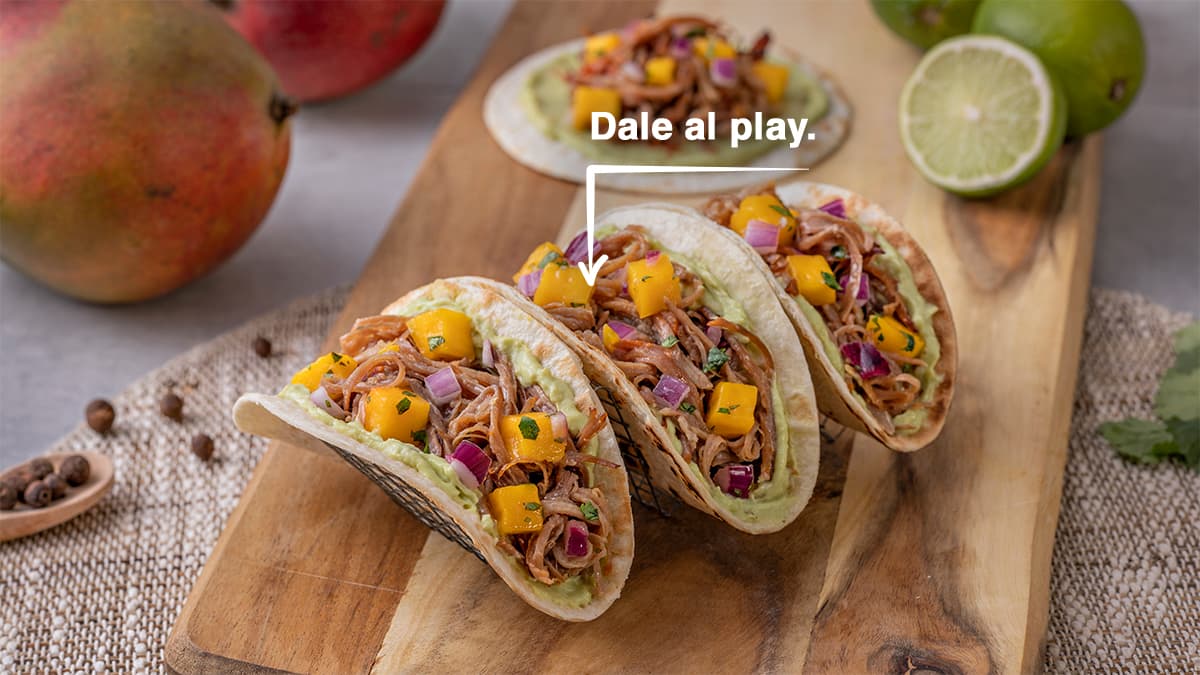 Tacos de pulled pork