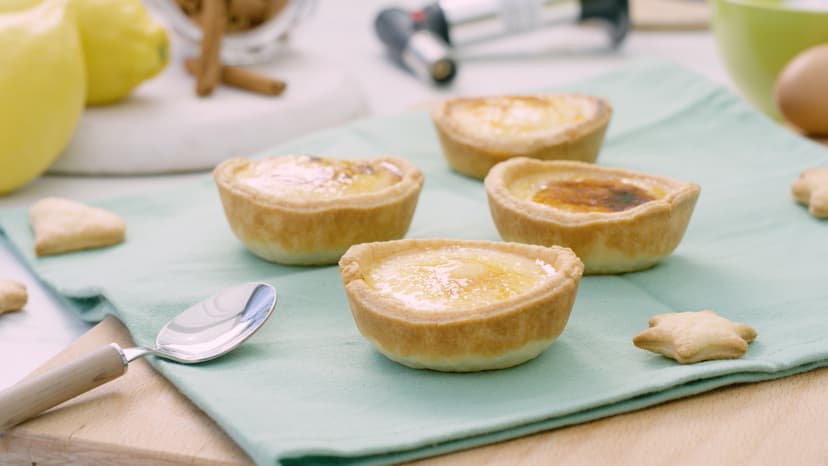 Tartaletas de crema catalana