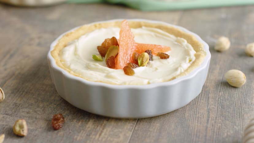 Tartaletas de pomelo y mascarpone