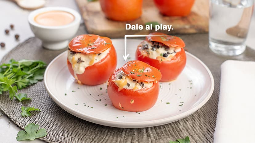 Tomates rellenos de bacalao