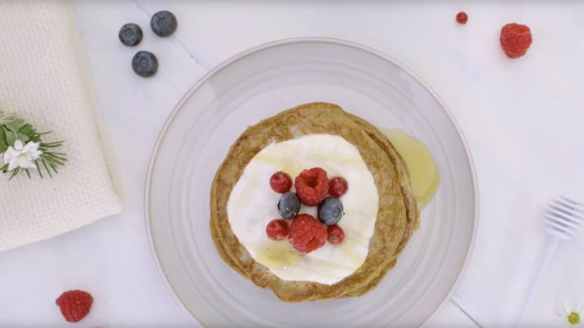 Tortitas de avena con miel