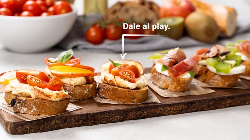 Tostas variadas dulces y saladas