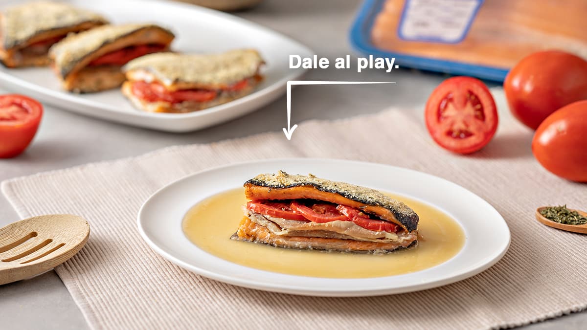 Trucha rellena al horno