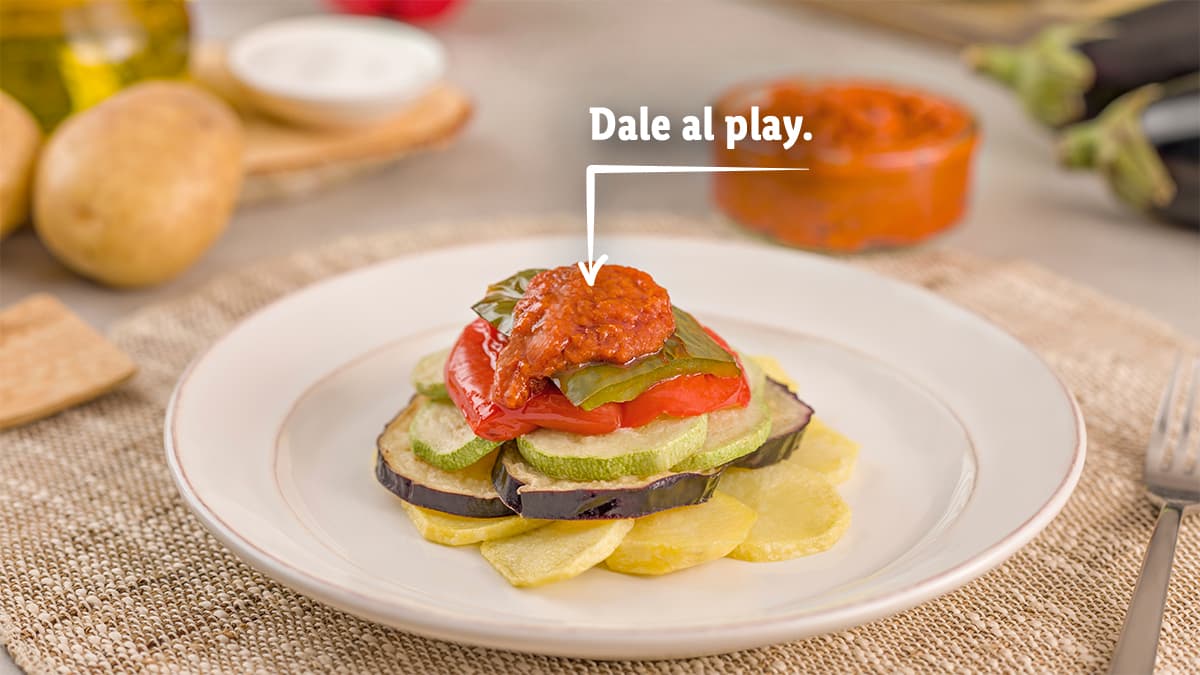 Tumbet con sobrasada