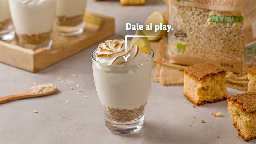 Vasitos de cheescake de limón