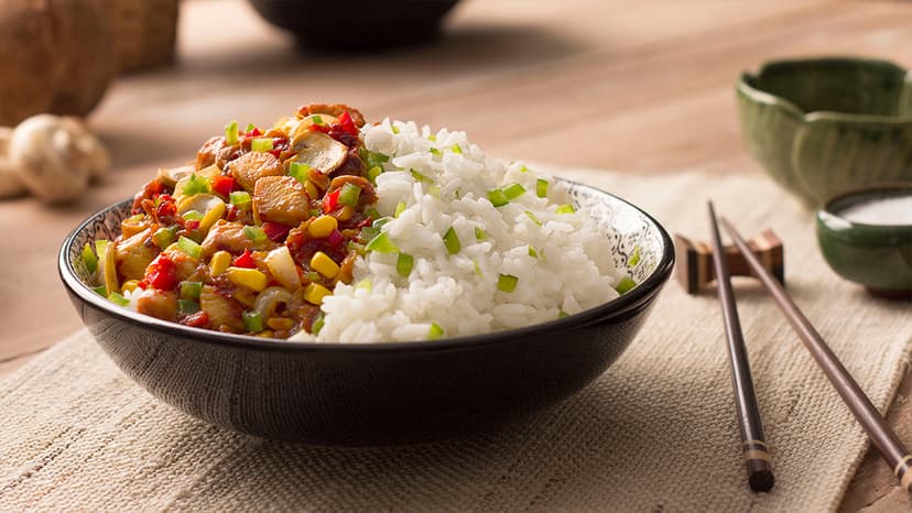 Wok de pollo con verduras