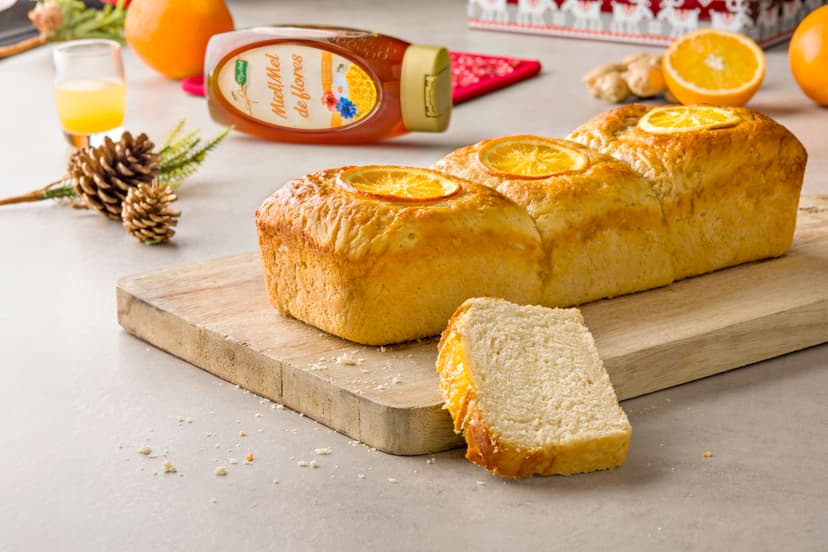 Pan de jengibre, miel y naranja