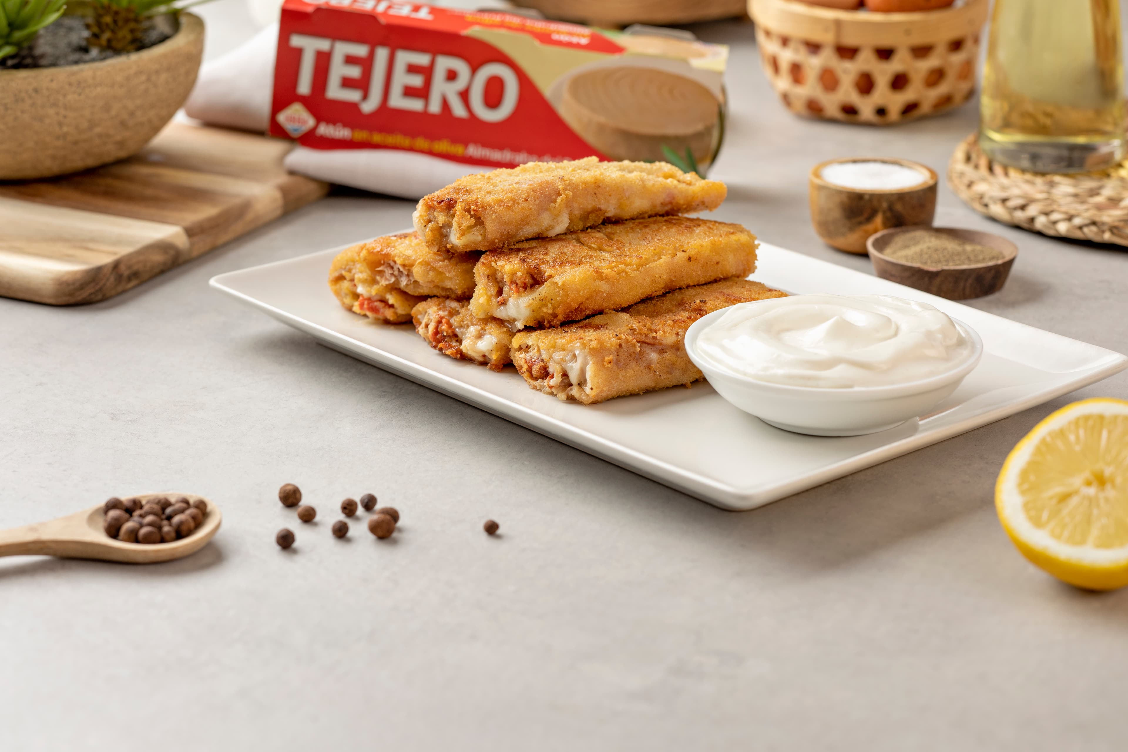 San Jacobo de atún y pimiento