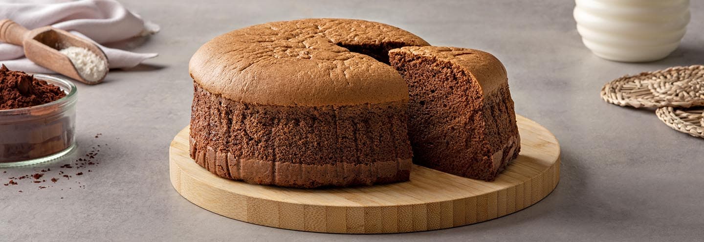 Bizcocho japonés de chocolate