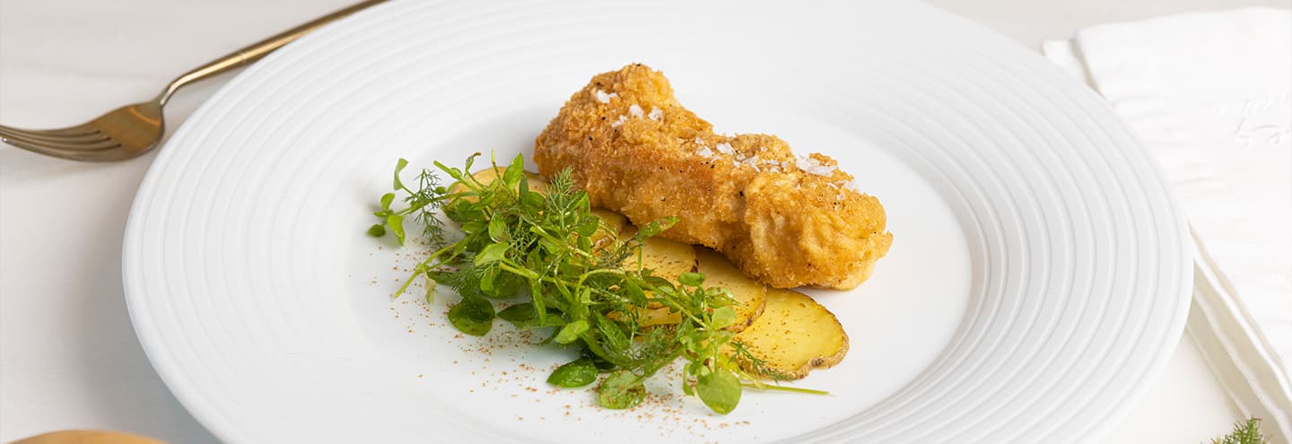 Bacalao con patatas en freidora de aire