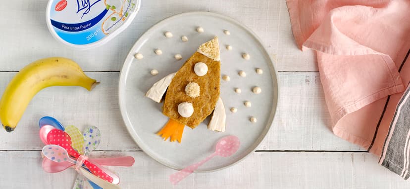 Pastel de plátano y zanahoria