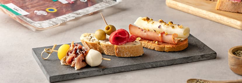 3 aperitivos con embutidos