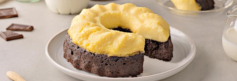 Brownie flan