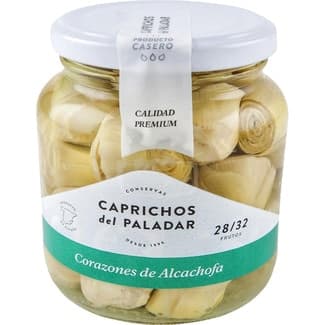 Corazones de alcachofas 28-32 frutos tarro 350 g - Caprichos Del Paladar