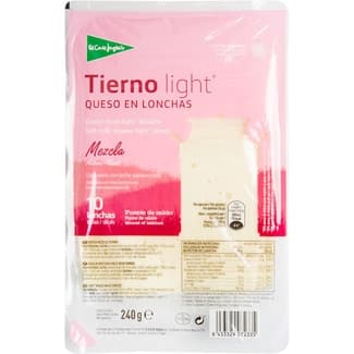 Queso tierno mezcla light elaborado con leche pasteurizada en lonchas envase 240 g - El Corte Ingles