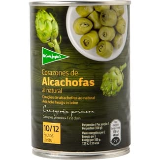 Corazones de alcachofas 10-12 piezas lata 240 g neto escurrido - El Corte Ingles