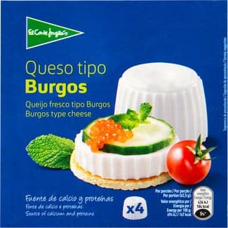 Queso fresco natural pack 4 x 62,50 g envase 250 g - El Corte Ingles