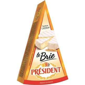 Punta de queso francés brie de vaca elaborado con leche pasteurizada cuña 200 g - President