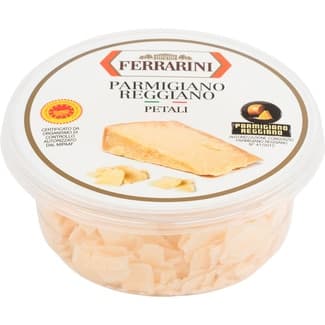 Queso italiano rallado en escamas Parmigiano Reggiano DOP tarrina 80 g elaborado con leche cruda - Ferrarini
