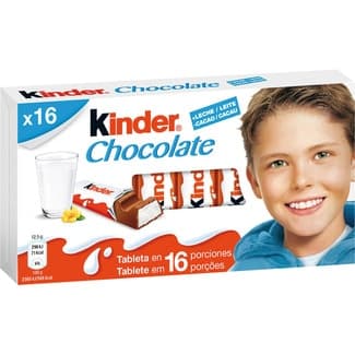 Barritas de chocolate con leche estuche 16 unidades - Kinder