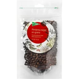 Pimienta negra en grano bolsa 60 g - El Corte Ingles