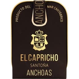 Filetes de anchoa Santoña en aceite de oliva virgen extra 16 piezas lata 50 g neto escurrido - El Capricho