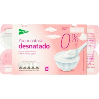 Yogur natural desnatado 0% m.g. pack 8 unidades 125 g - El Corte Ingles